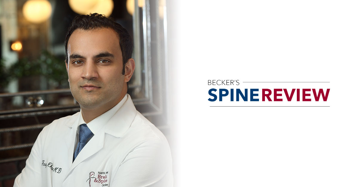 dr kahn becker, spinal surgeon, in becker's spine review top 2021