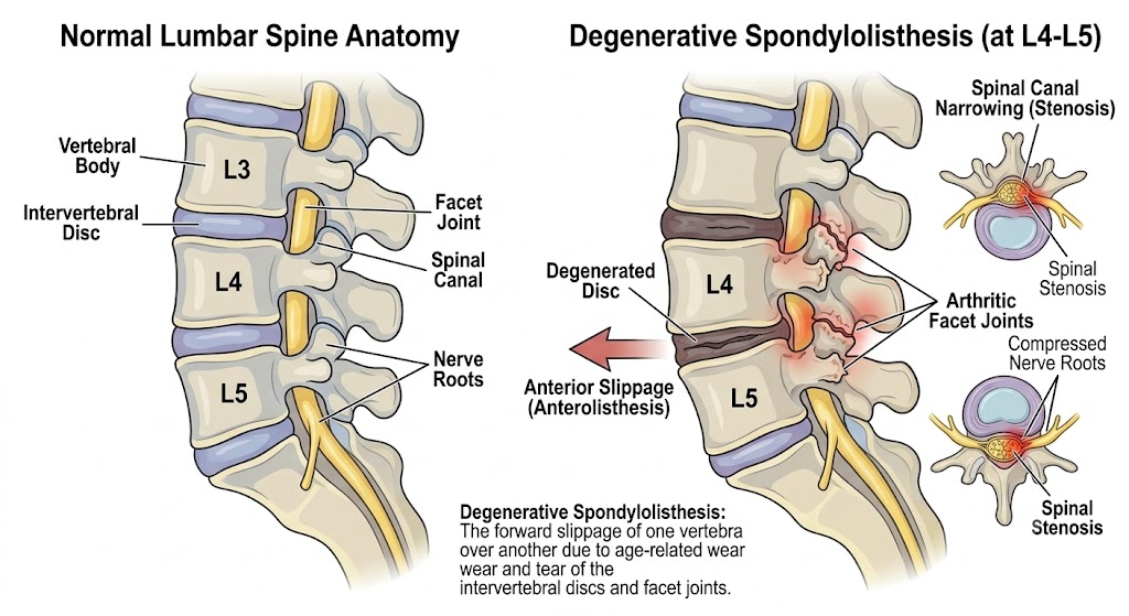 Degenerative spondylolisthesis and segmental instability | New Jersey Brain and Spine